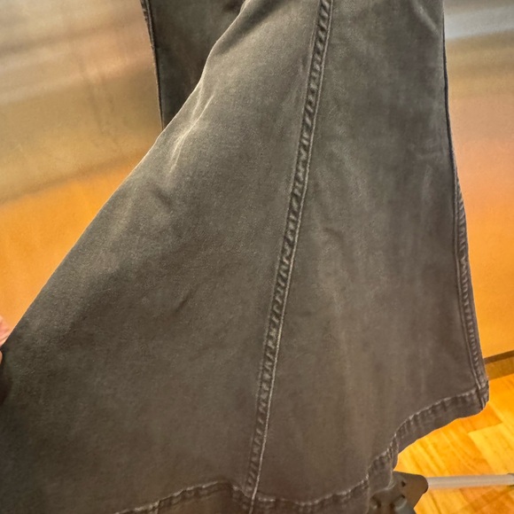 We The Free Charcoal Wide Leg Jeans - Picture 7 of 11